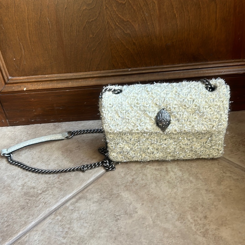 Kurt Geiger Cream and Silver Purse NWT